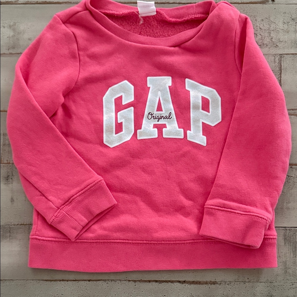 GAP Kids Bright Pink Logo Sweatshirt